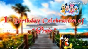 1st Birthday Celebrations – Disney Cruise Animated Video