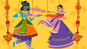 Rang De Basanti - Holi Celebration Greetings With String Puppets of Radha Krishna 2D Animated Save The Date Video