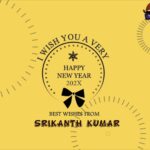 Yellow Theme Happy New Year Greeting Wishes Video