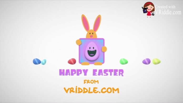 Animated Rabbit Easter greeting video