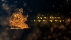 Golden Sparkle Ramadan Greetings