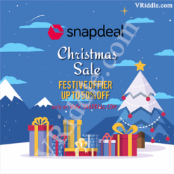 Beautiful Blue Theme Christmas Offers, Discounts, Coupons and Sale Flyer for Businesses, Brands