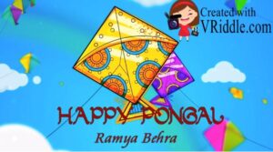 Happy Sankranti Wishes Blue color Video