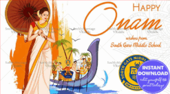 Happy Onam Greeting Card