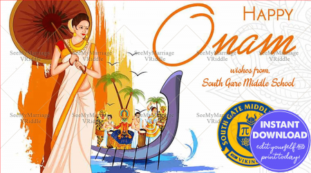 Happy Onam Greeting Card