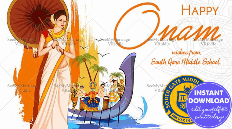 Happy Onam Greeting Card