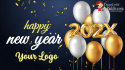 Balloons theme New Year Greetings Video, Happy New Year Wishes for Friends and Relatives