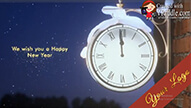 Clock theme New Year Greetings Video, Wishes