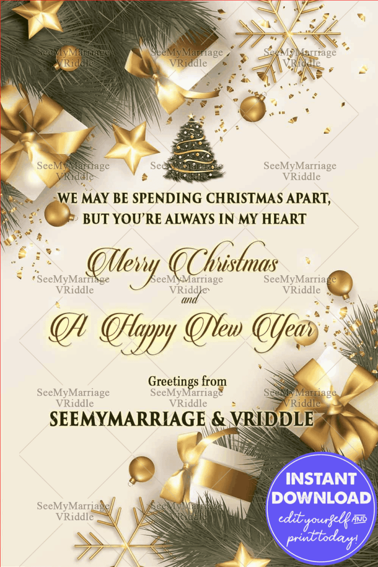 Merry Christmas Greeting Card-Happy Xmas Wishes