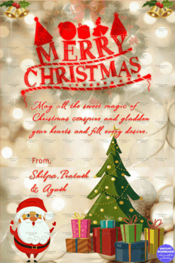 Santa Claus Merry Christmas Greeting Card