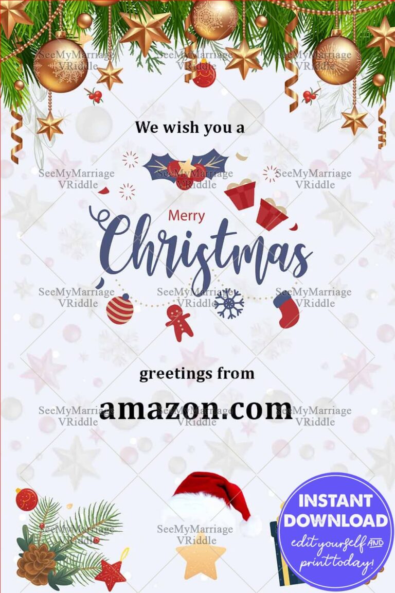 White Snow theme Merry Christmas Greeting Card