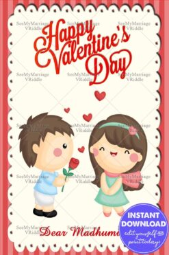 Cute Love Proposal Theme Valentine Greeting Card