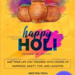 Festival of Colors Happy Holi Greeting Card 2021