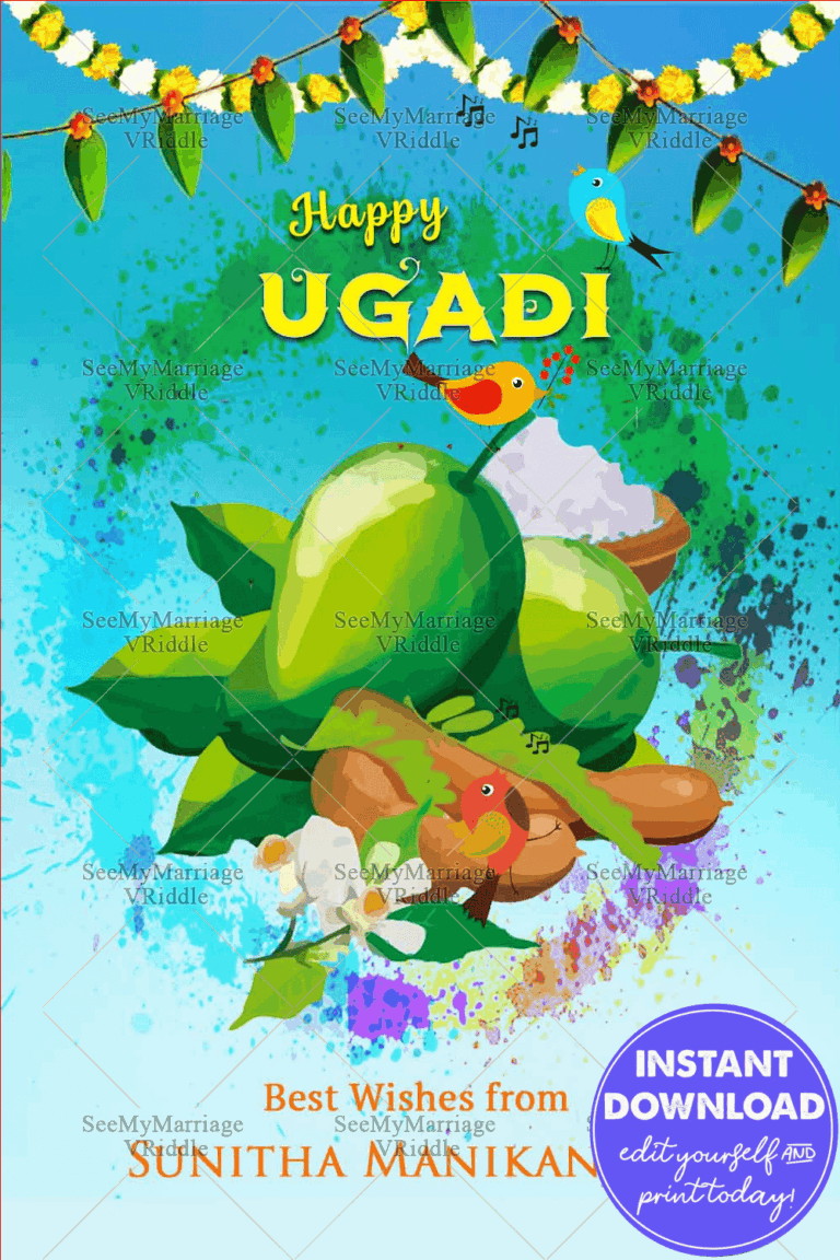 Ugadi Festival Greeting Card 2021