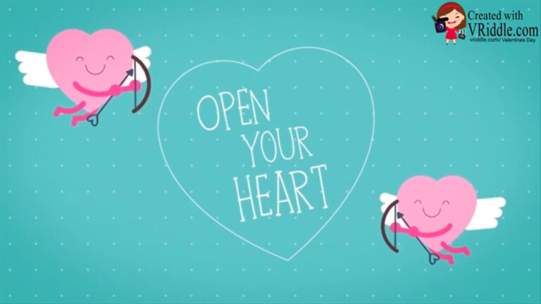 Create Cupid Theme Love Hearts Valentine Greeting Video