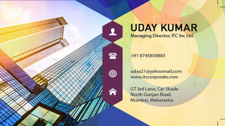 Single Side Corporate Business card