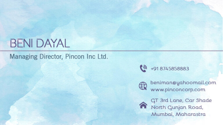 Corporate Business card with Smokey color background
