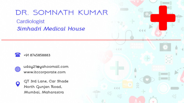 Creative Designed Doctor business card
