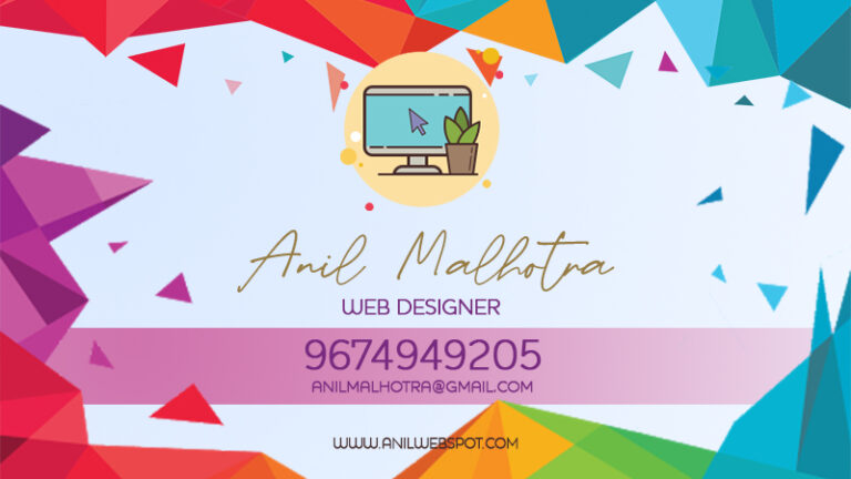 Freelancer Personal Business Card