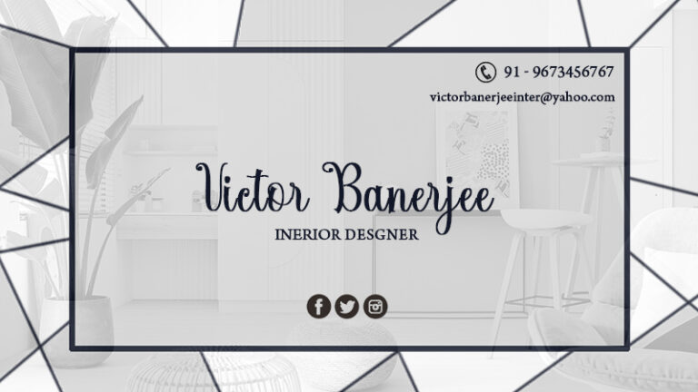 Interior Designer Personal Business Card