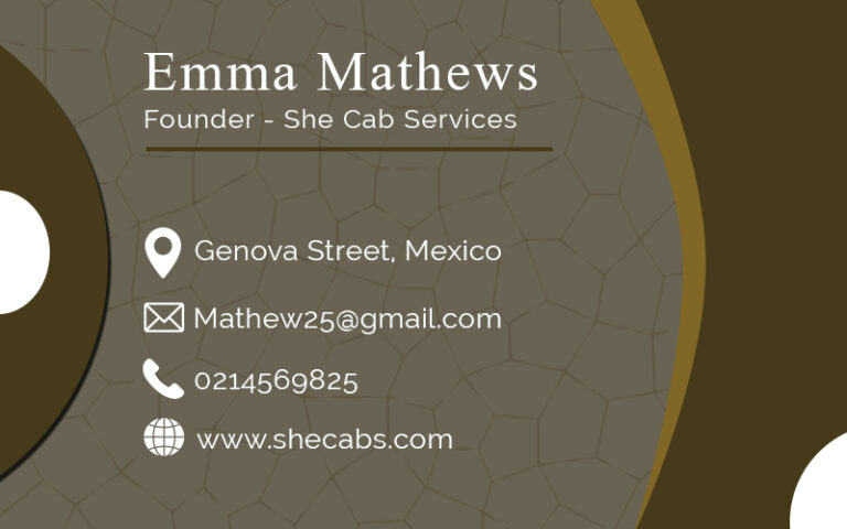 Self Intro Corporate Business Card For Print