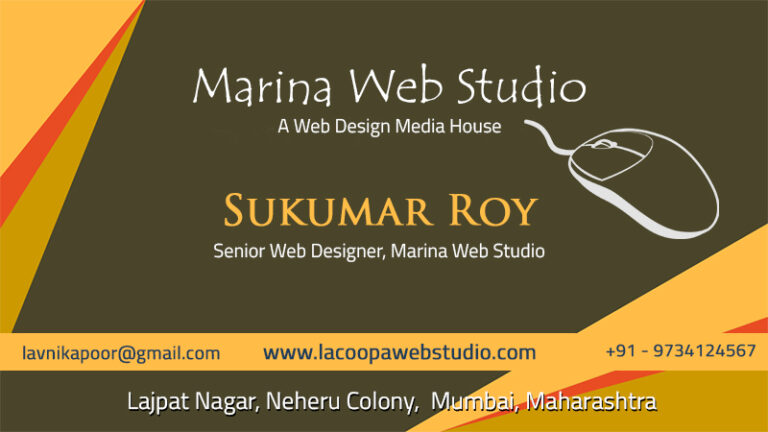 Simple Web Designer business card