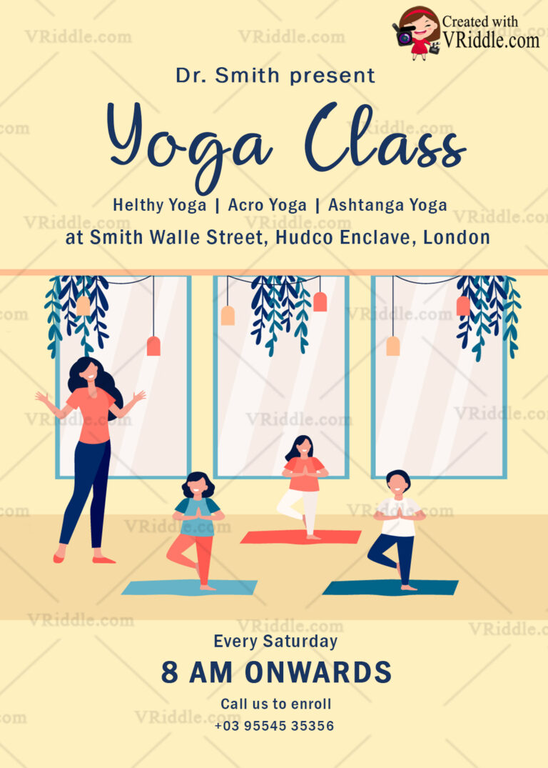Yoga Classes Flyer Design