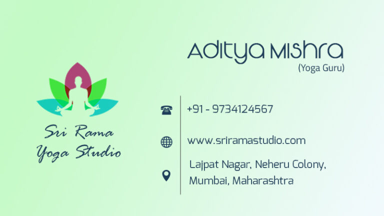 Personal Yoga business card
