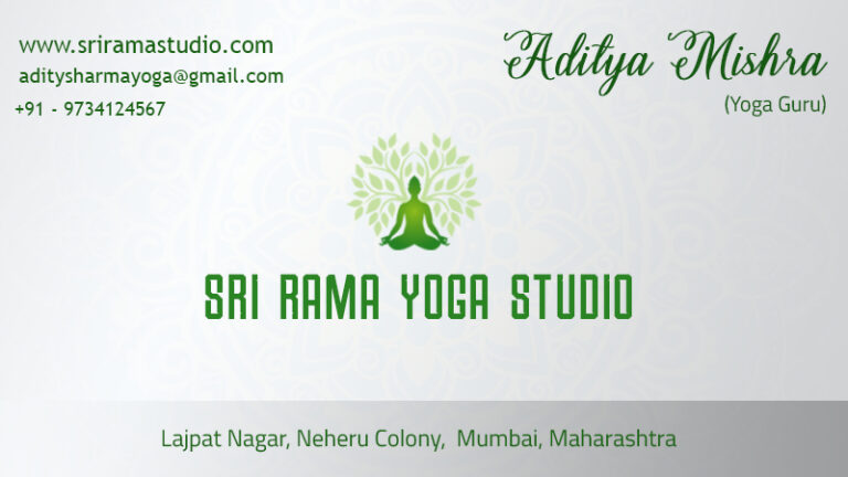 Vedic Theme Yoga business card