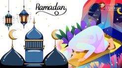Cartoon theme Ramadan Greetings Video