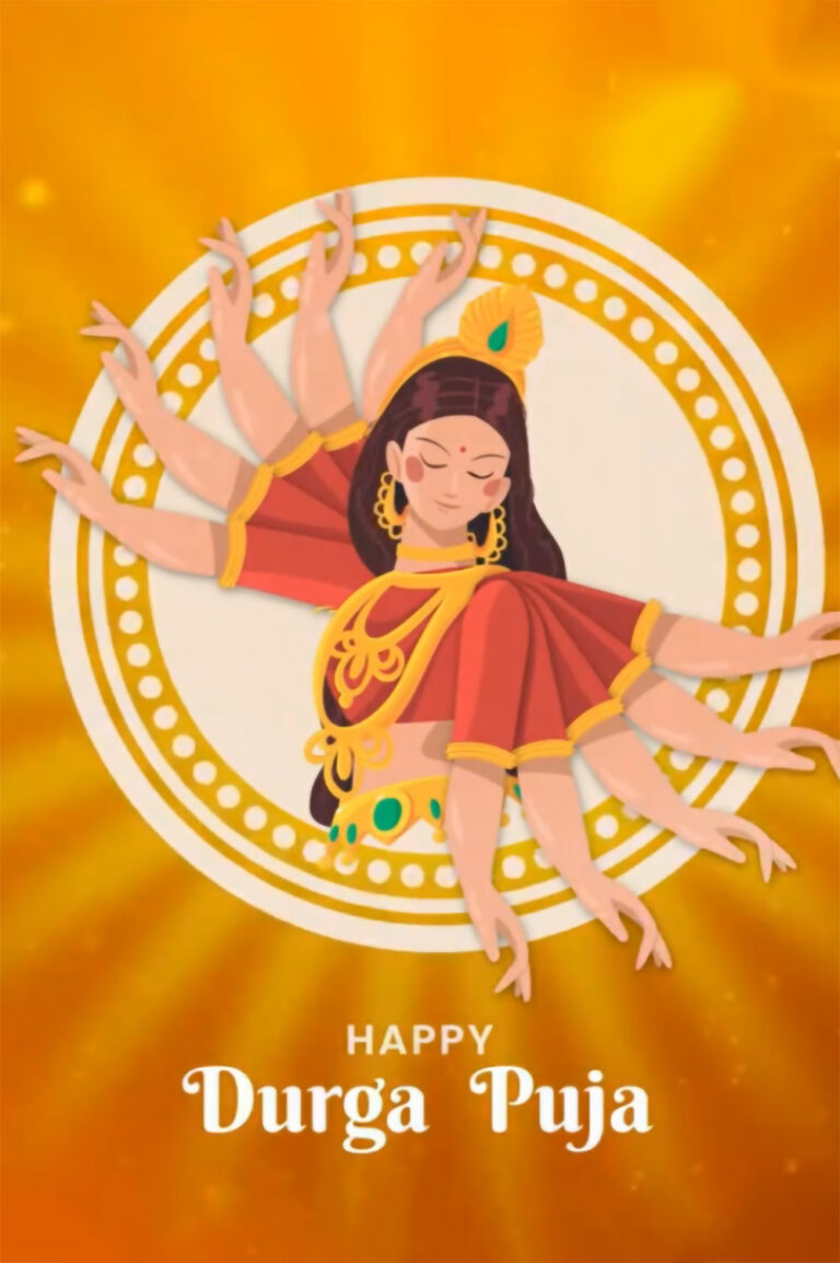 Sparkle theme Subh Navratri Greeting Video
