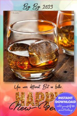 Bye Bye 2021 New Year Greeting Card