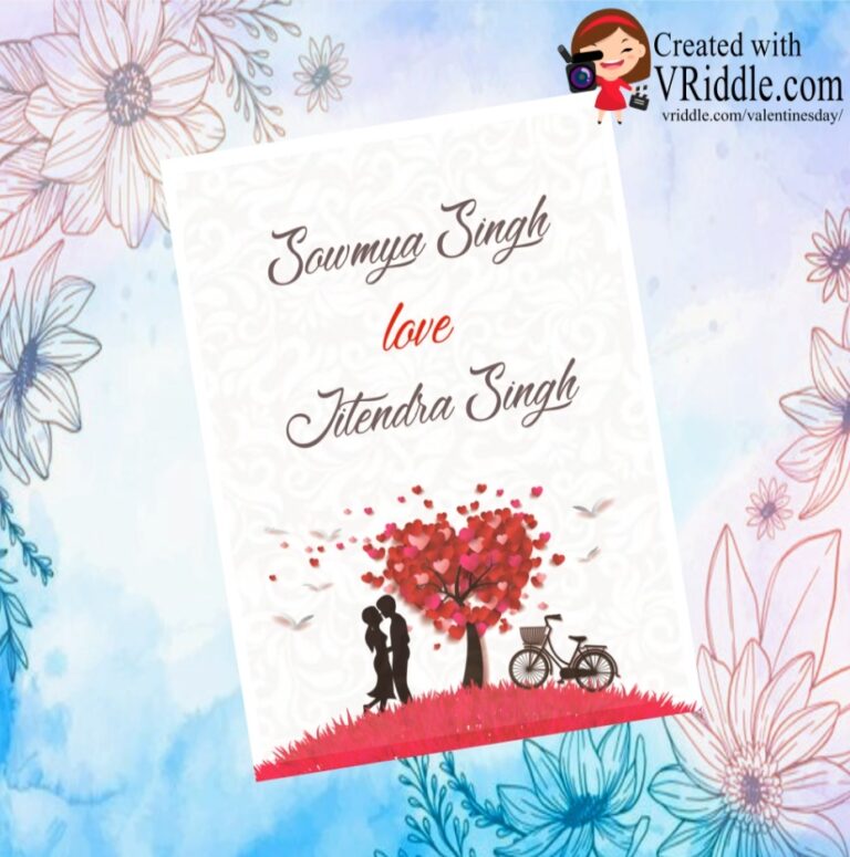 Elegant Floral Decorated Couple with Cycle theme Valentines day Greeting Video