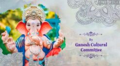 Ganesh Chaturthi Invitation - From Cultural Society or a Community - All events from day one to ganesh visarjan