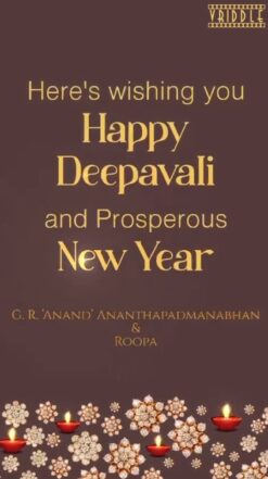 Wishing You A Happy Diwali And New Year Greeting Video