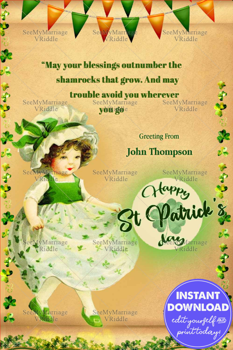 Baby Wishes St Patrick's Day Greetings Card Green Shamrock