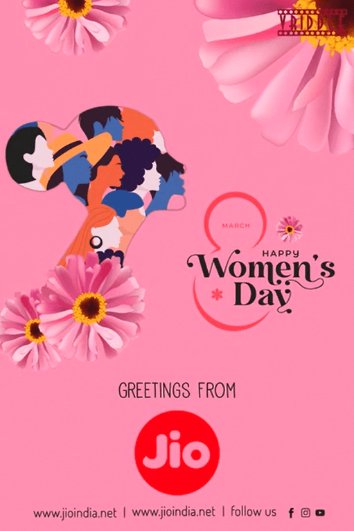 March 8th Happy Women's Day Greetings Video Pink Theme