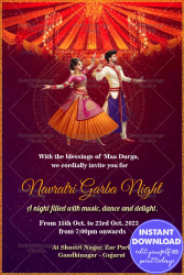 Rhythmic Heartbeat – Dandiya Night Invitation – VRiddle