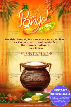 Pongal Bliss Radiant Yellow Hues Celebrations Greeting