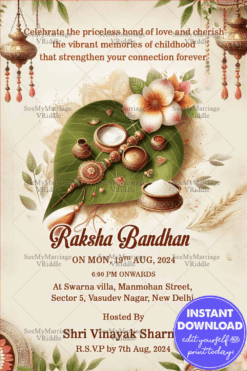 Bond of Love Raksha Bandhan Celebration Card