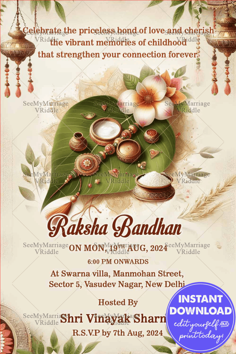 Bond of Love Raksha Bandhan Celebration Card