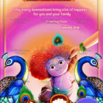 Makhan Chor Kanha JI Krishnashtami Wishes Card
