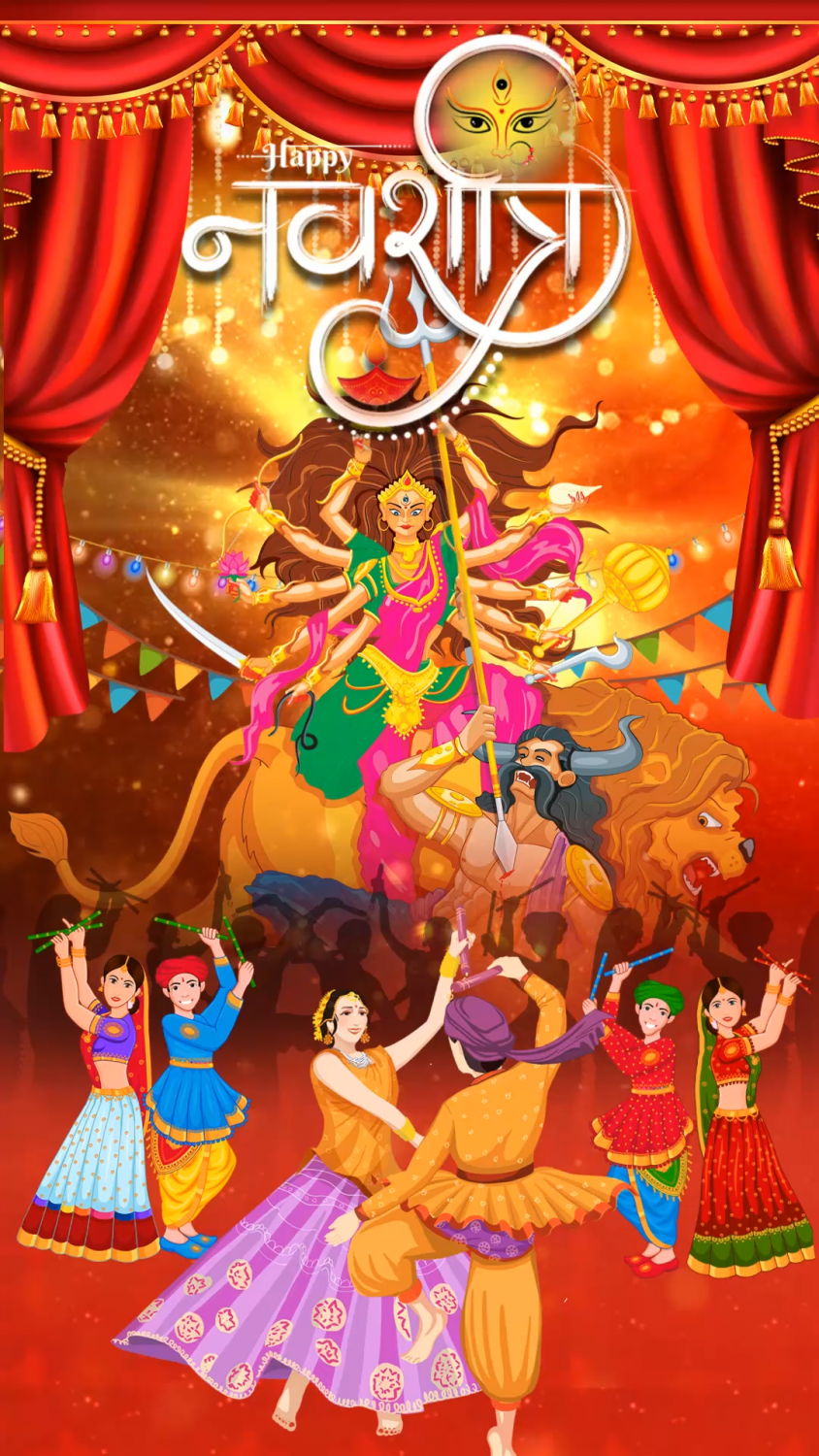 Celestial Dance of Devotion: Navaratri Celebrations