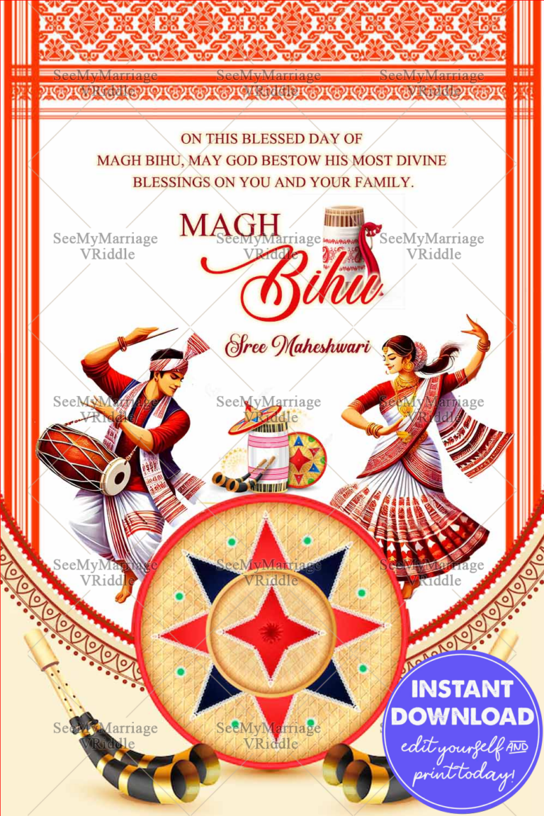 Graceful Magh Bihu Greetings | Joy and Prosperity Await