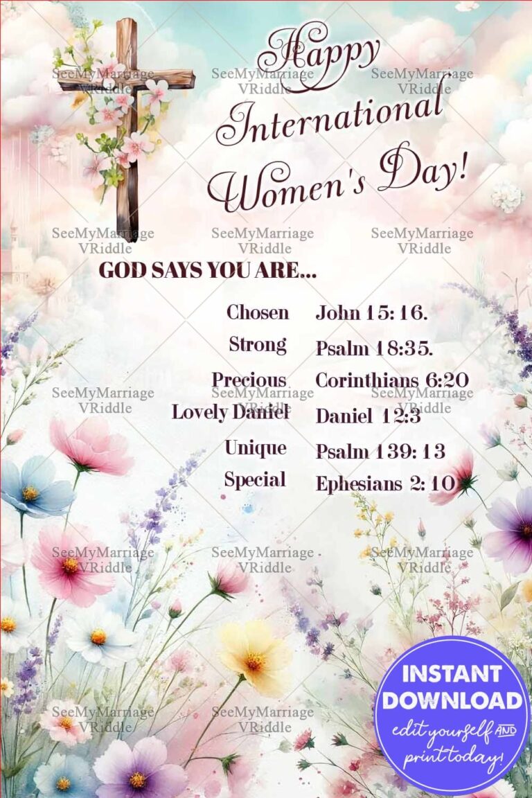 Cross Christian Women's Day Greeting Card