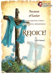 Cloth-Draped Crosses Easter Greeting Card