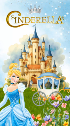 Cinderella's Castle Theme Spanish Birthday Party Invitation Video
