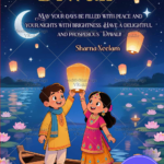 A Magical Kids Diwali Night Greeting Filled with Lanterns, Laughter & Lotus Lights
