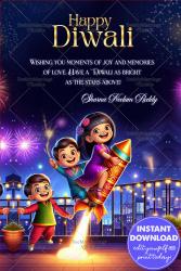 A Sparkling Diwali Greeting Filled with Joy, Fireworks & Festive Cheer